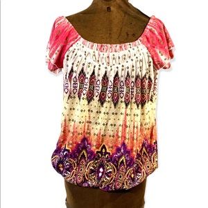So cool multicolored cotton top